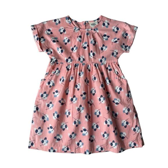 Mini Boden 100% Cotton Pink Floral Spring & Summer Dress Size 5-6Y Girls - Picture 1 of 9